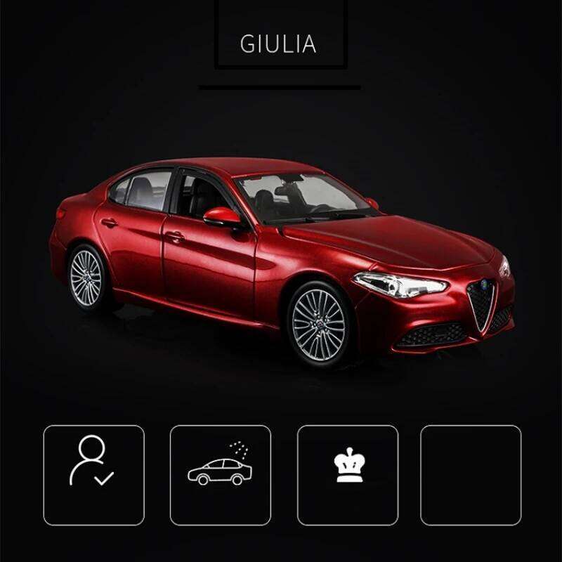 Bburago 1:24 Alfa Romeo Giulia Stelvio Alloy Scale Model Diecast Metal Static Collection Children Toy Car Vehicles GIfts Z260306