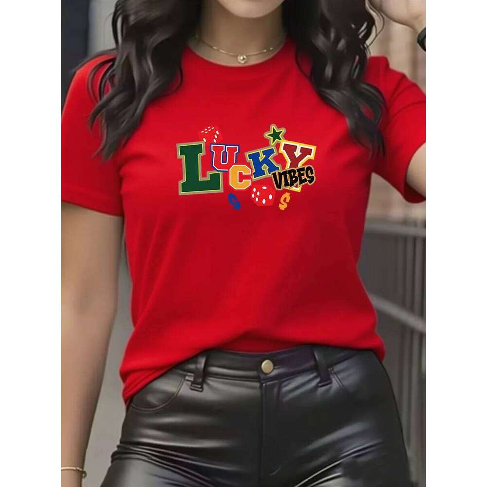 Women's T-shirt Fashion Printed Female Short Sleeve Classic Style Pullover Shirts Summer Clothing Y2k Top harajuku women clothes XJ260306 XJ26030