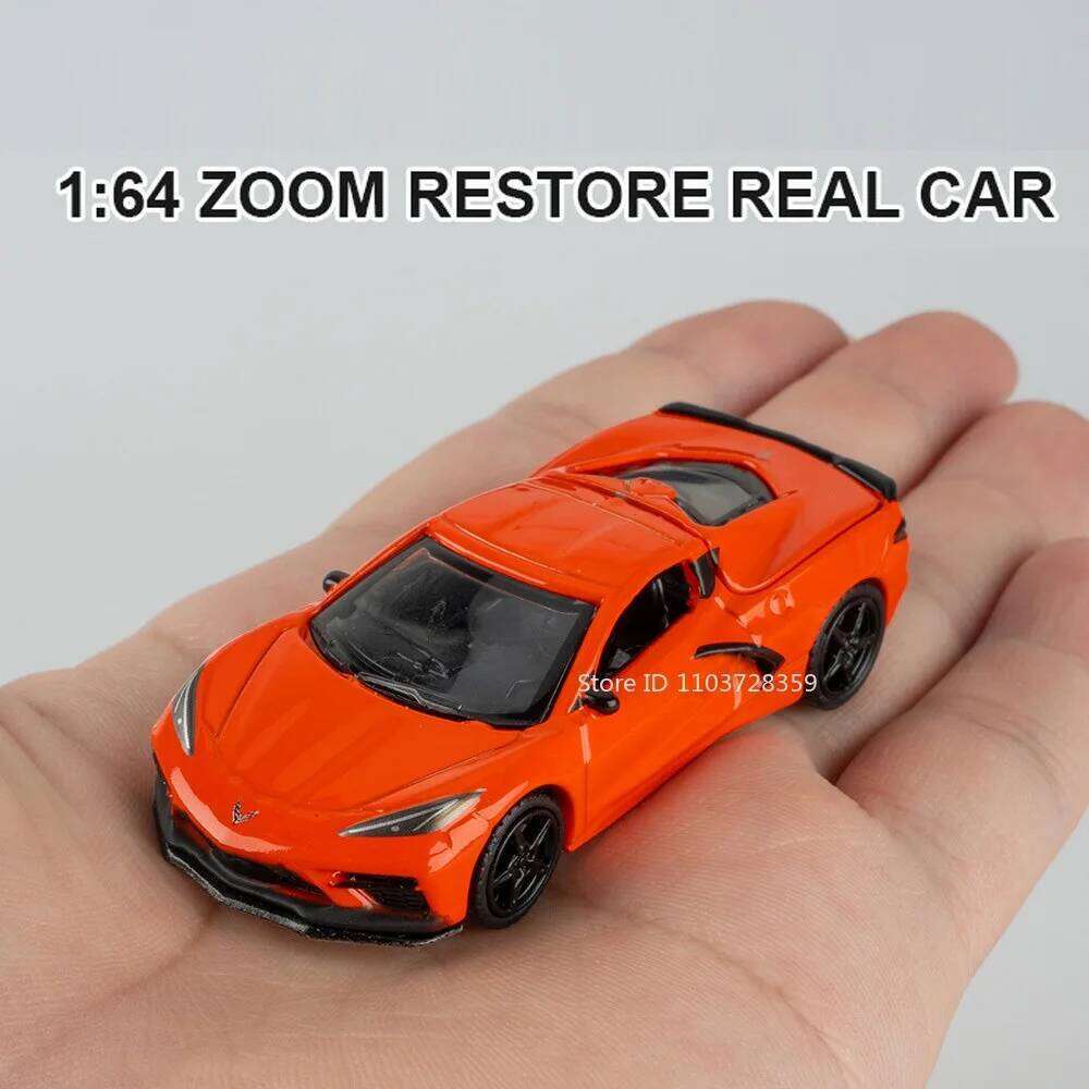 1:64 Scale Daytona Firebird T1 GT500 JDM Model Toy Supercars Metal Diecast Hood Opened Miniature Sports Cars for Kids Gifts Z260306