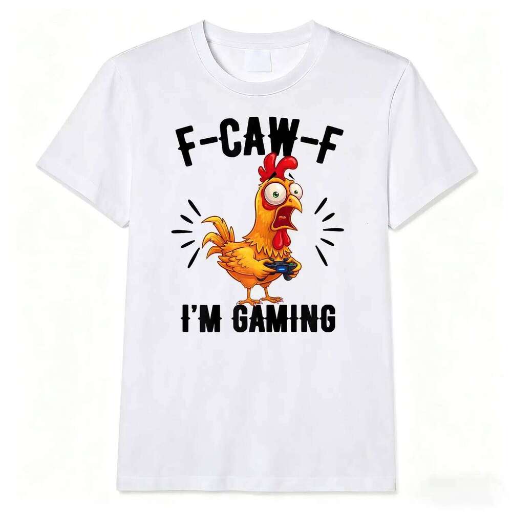 F-CAW-F Coop Queen Funny Chicken T-Shirt Rooster Lover Farm Animal Meme Tee Women Men XJ260306