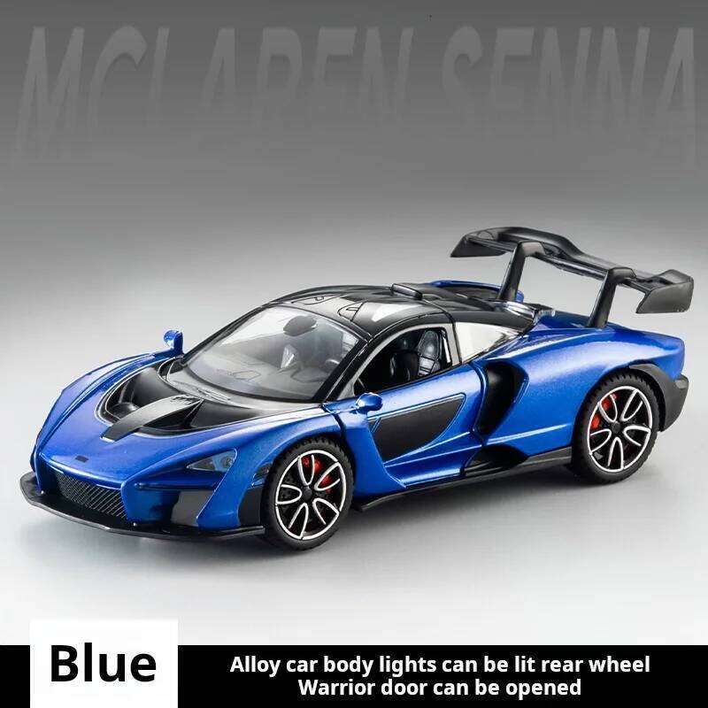 Exquisite 1:32 Die-cast Metal simulation McLaren Sport Alloy sound & light boys' toy gift Collection model car Z260306