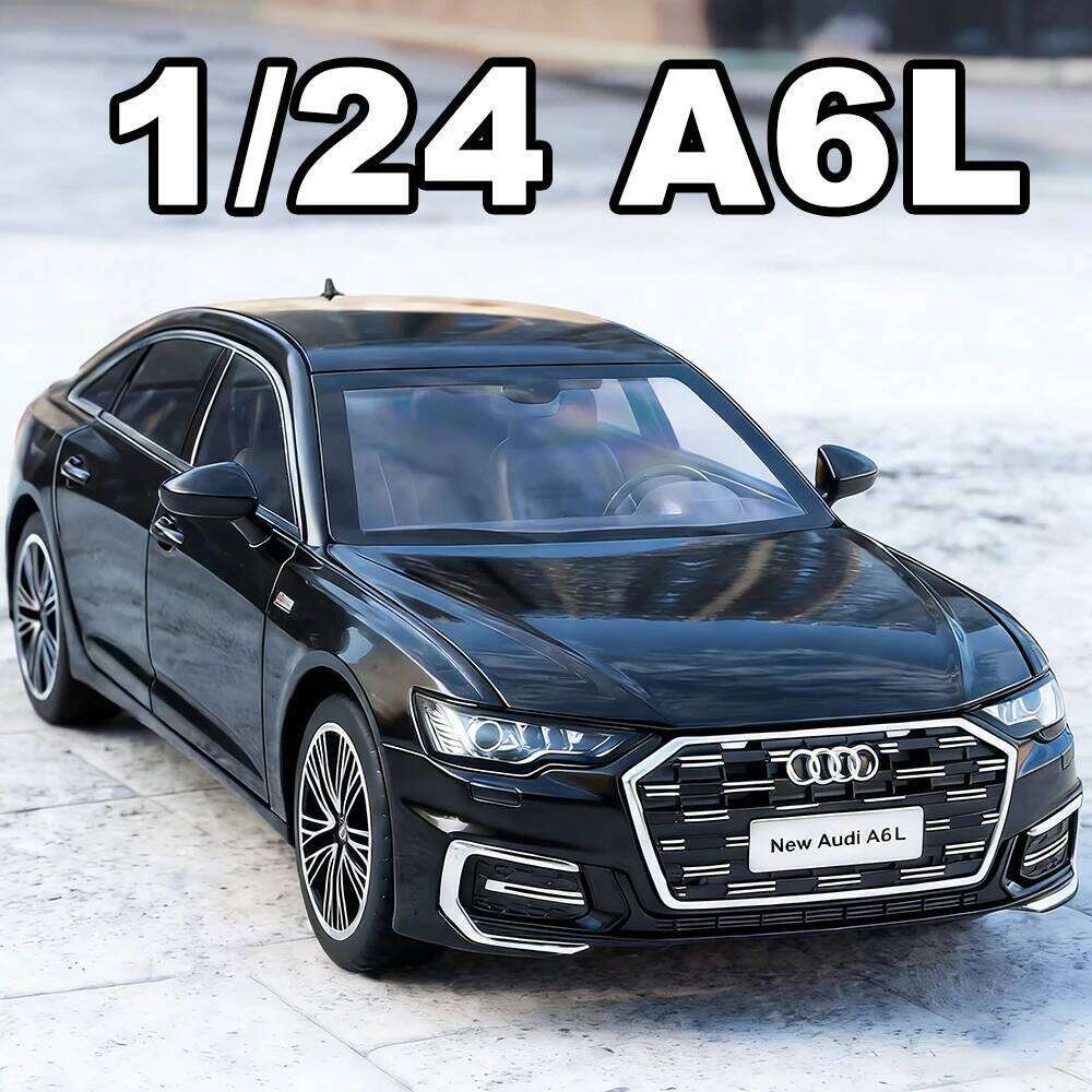 1:24 A6L Revuelto Diecast Alloy Toys Cars Models Sound Light Pull Back Four Wheel Suspension Miniature Sportscar Christmas Gifts Z260306