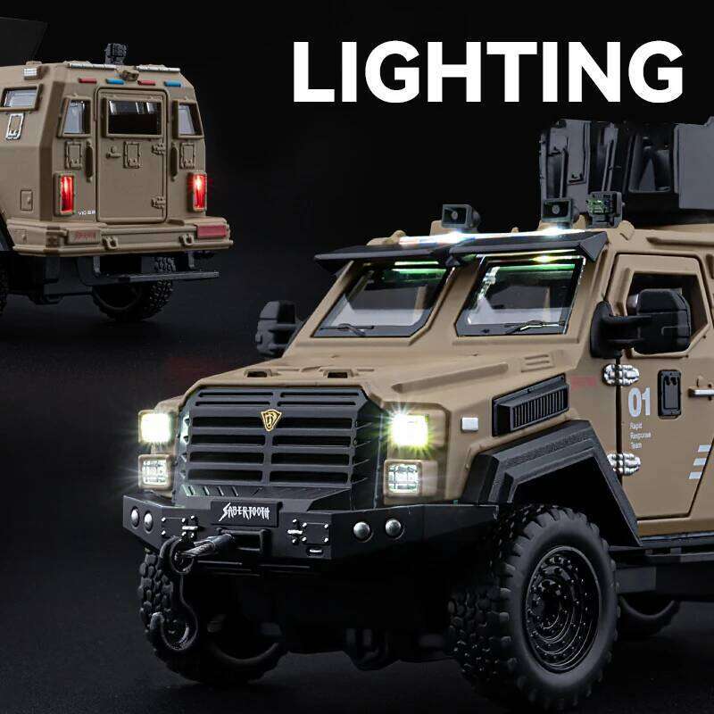1:32 Ford F-550 Strengthened 4*4 Off Road Special Vehicles Alloy Diecast Model Children's Toy Car Military Series Hobby Gift Z260306