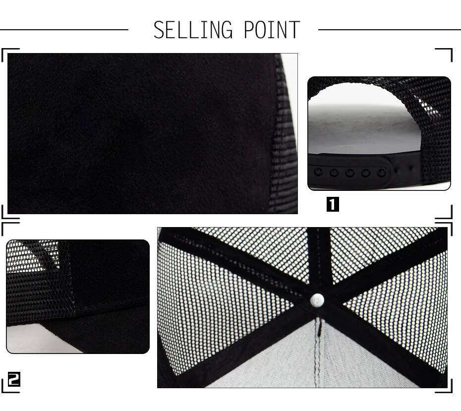 New Summer Mesh Baseball Cap Women Men Letter Patch Snapback Hat Casual Breathable Unisex Street Hip Hop Trucker Caps Y260304