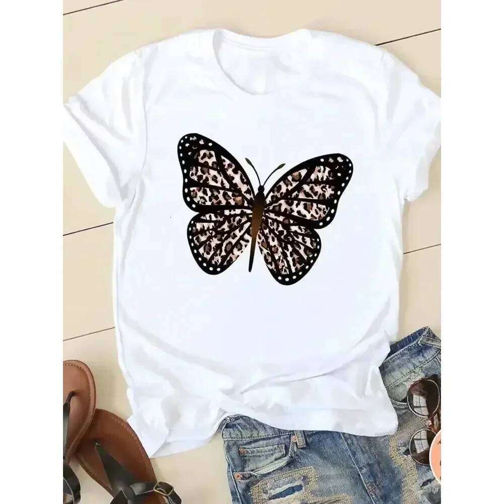 Short Sleeve T-shirtSummer Casual Women's Fashion Love Trend Women Pattern T-shirt Clothing XJ260306