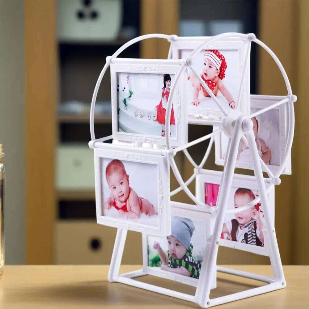 Creative Rotatable Ferris Wheel PhotoFrame Birthday Gift Display Shelf Photo Frame Home Table Decoration H260306