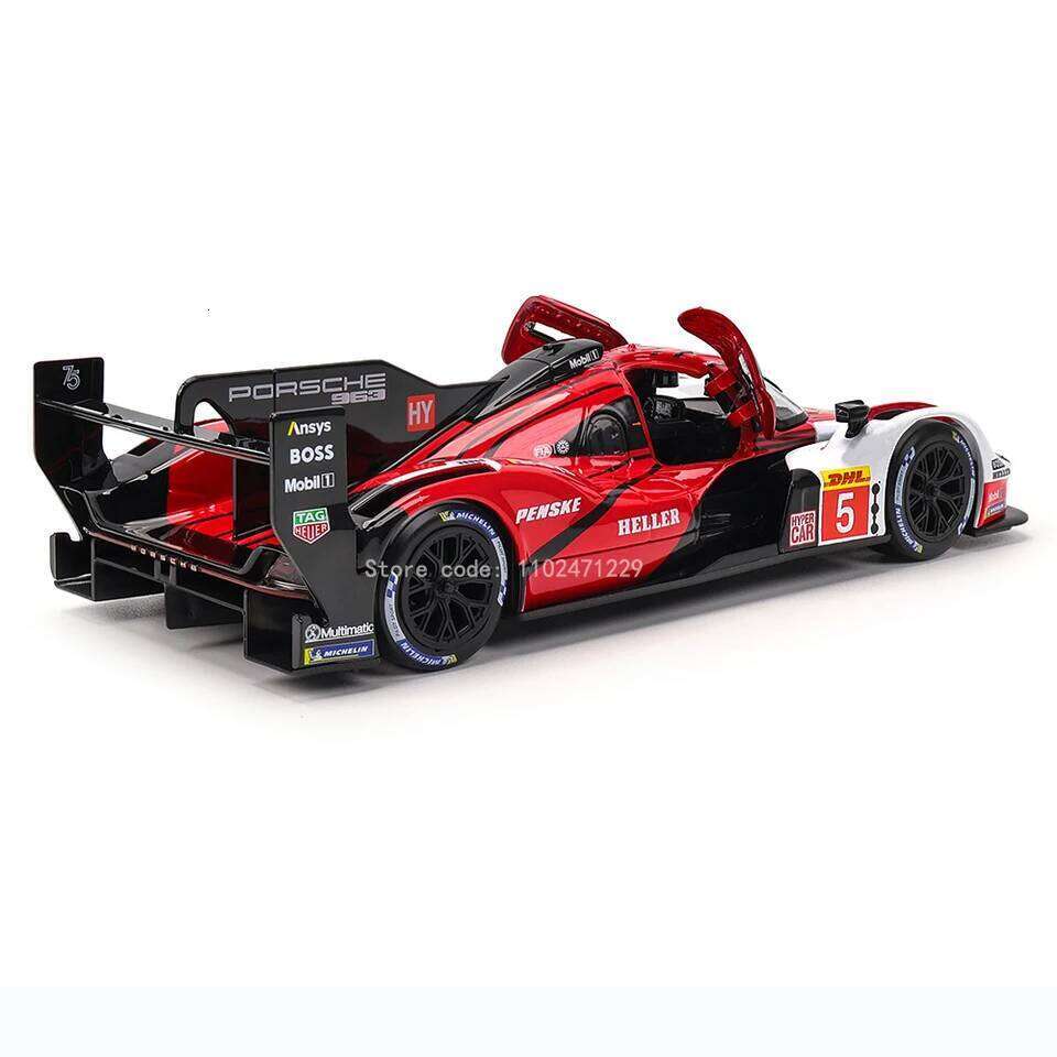 Bburago 1:24 Porsche 963 24 alloy racing car Alloy Luxury Diecast Car Model Toy Collection Gift Multiple styles to choose from Z260306