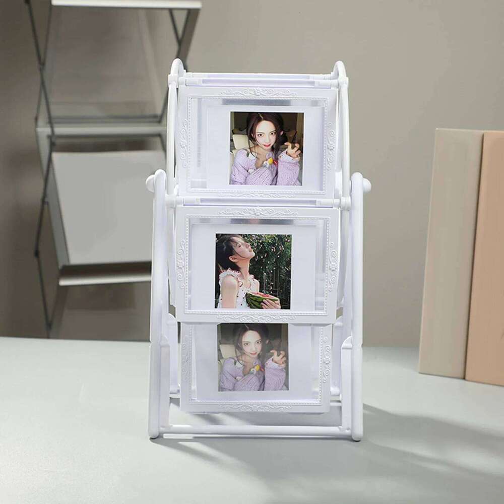 Bearing Wheel Family Photo Home Decor Rotating Windmill Picture Frame for Living Room Household Shelf Child H260306