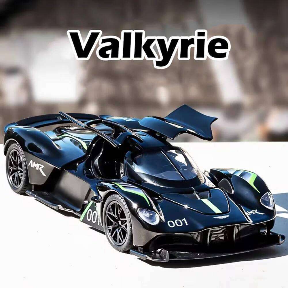 1:32 Valkyrie Vulcan Alloy Sports Model Toy Diecast Metal Door Opened Sound Light Pull Back Miniature Car Boy Christmas Gift Z260306
