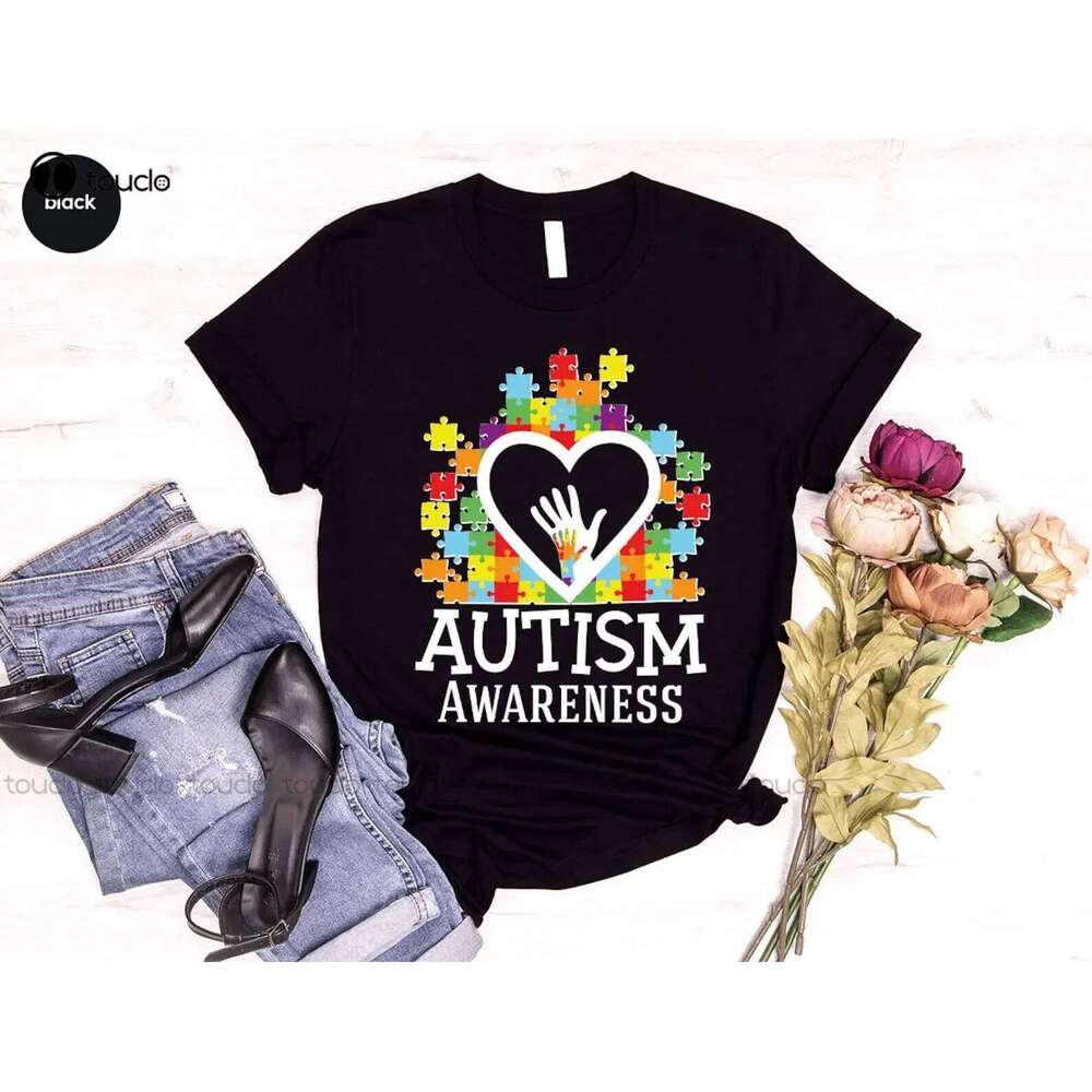 Neurodiversity Crewneck Awareness T-Shirt Autism Support Tee Purple Shirt For Women Custom Gift XJ260306 XJ260306