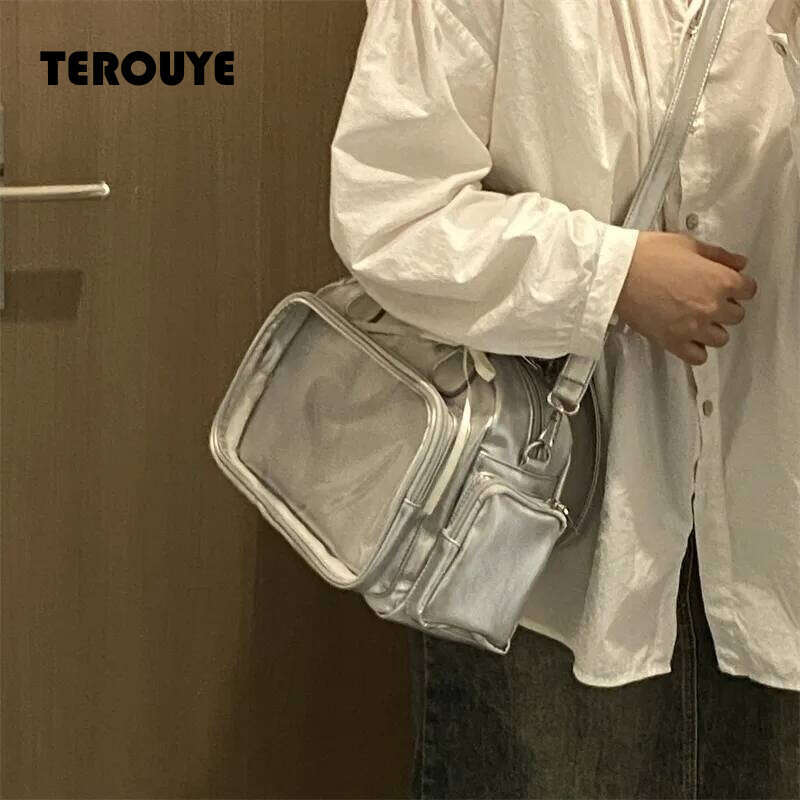 Anime Two-Dimension Japanese Uniform Jk Shoulder Large Capacity Crossbody Versatile Badge Display Bag Doll Itabag Purse TEROUYE