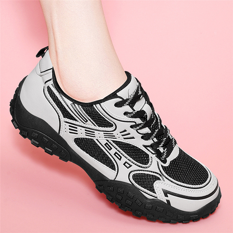 luxury Casual Shoes 2026 Women's Retro Mesh Sneakers, Breathable Paneled Trainers with Non-Slip Chunky Sole 34-40