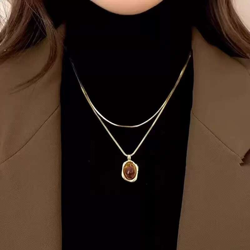 Cross for Men Trendy Cool Light Luxury Niche Women Sweater Ins Hip Hop Disco Design Sense Necklace Cuban Chain