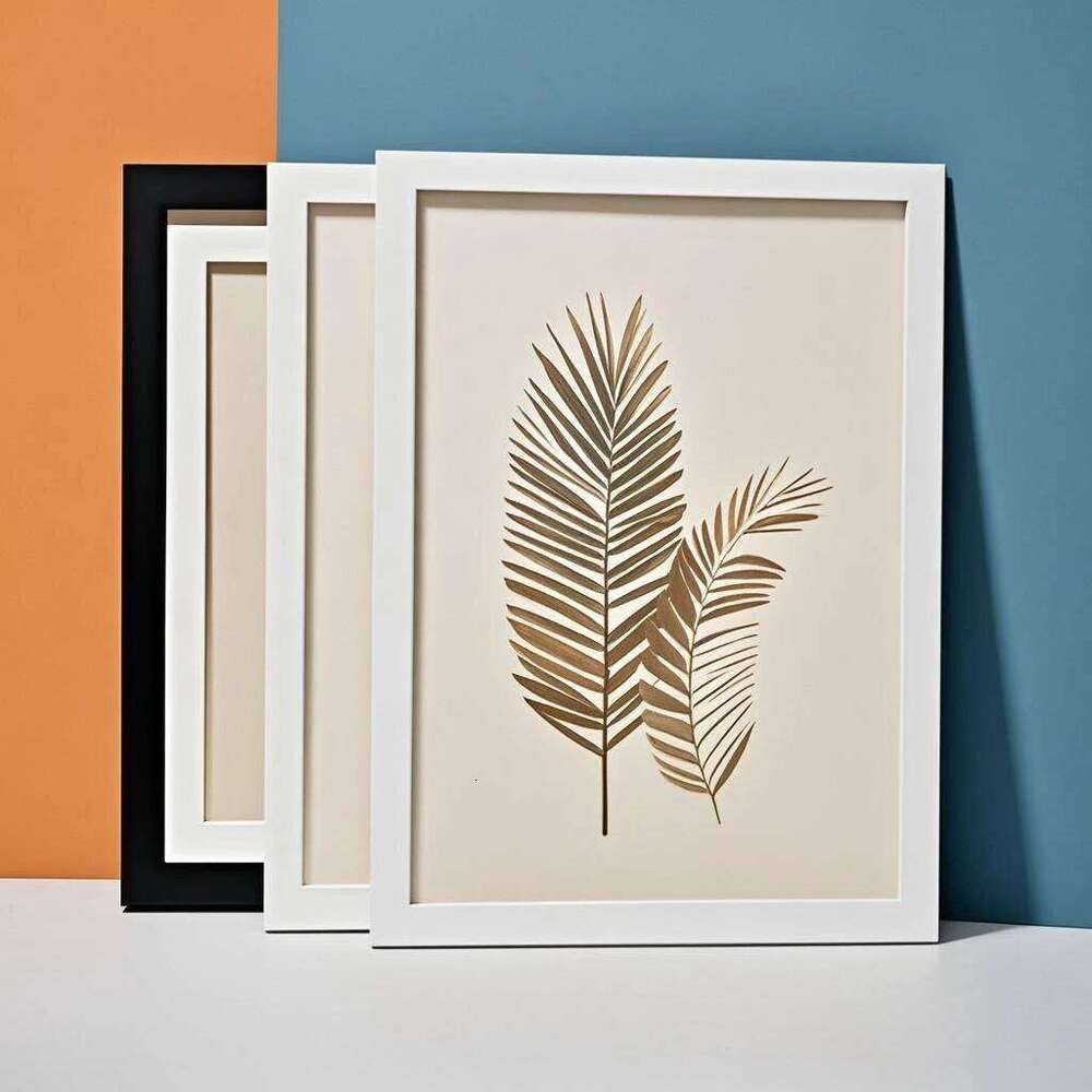 3pcs Black White Apricot A4 A3 Solid Wood Photo Mounted on The Wall or Desktop Poster Frame Comes with Hardware H260306