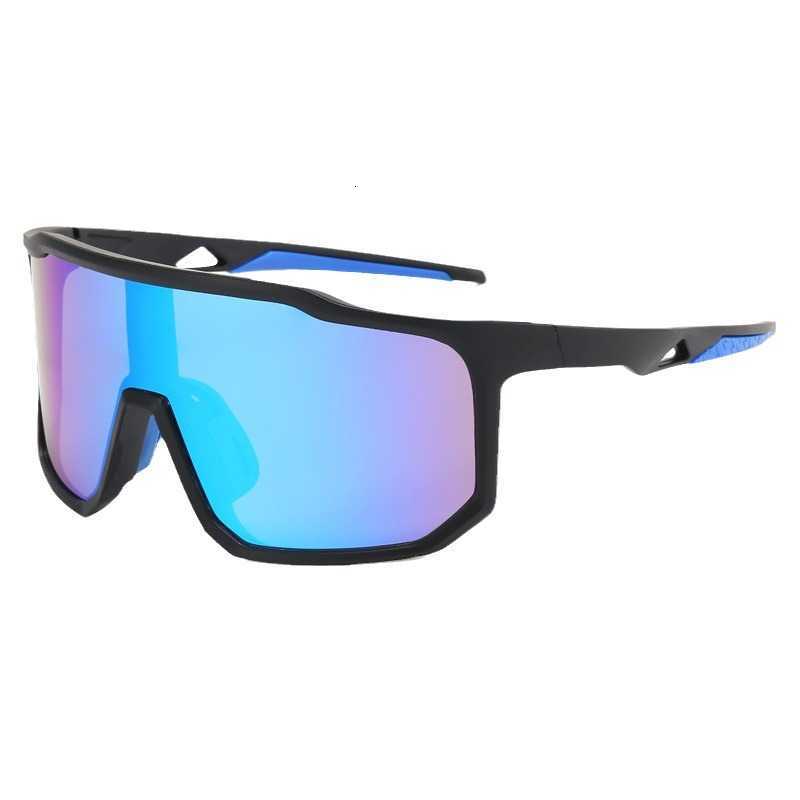 Black Oversized Frame Outdoor Cycling Windproof Sports Sunglasses for Men and Women Mountaineering Skiing Goggles Slimming Sunglasses S260304