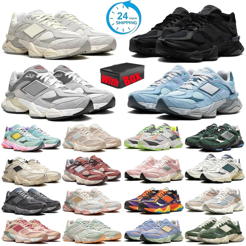 9060 Designer Running Shoes Men Women Triple Black Sneakers White Grey Blue Green Pink Brown Beige Sail Green Mens Trainers Outdoor Tennis With Box