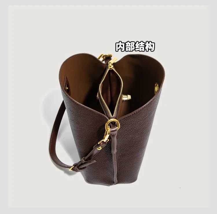 Fashion PU leather Women Handbags Large Capacity Fashion female Bucket Shoulder Bag Elegance ladies messenger bag burgundy totes H260306