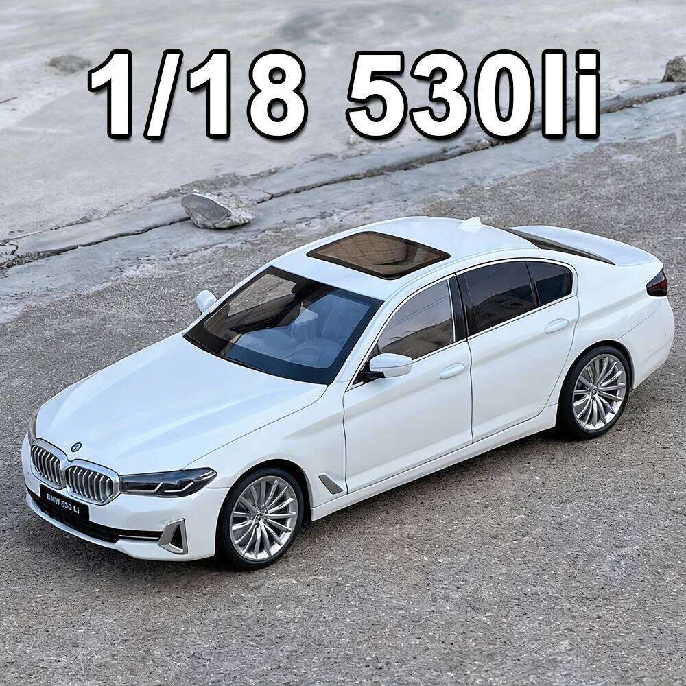 1:18 530Li A6L Model Diecast Alloy Car Doors Opened Front Steering Four Wheel Suspension Vehices Child Birthday Gifts Z260306