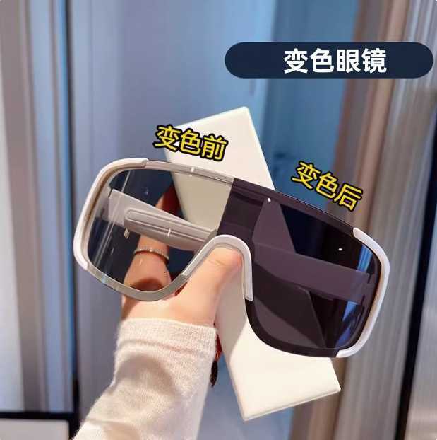 Mountaineering Cycling Glasses for Women Outdoor Sports Windproof Sandproof Goggles Sunglasses Round Face UV Protection Sunscreen Sunglasses S260304