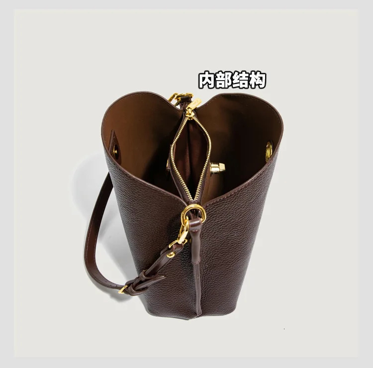 Fashion PU leather Women Handbags Large Capacity female Bucket Shoulder Bag Elegance ladies messenger bag burgundy totes 260228