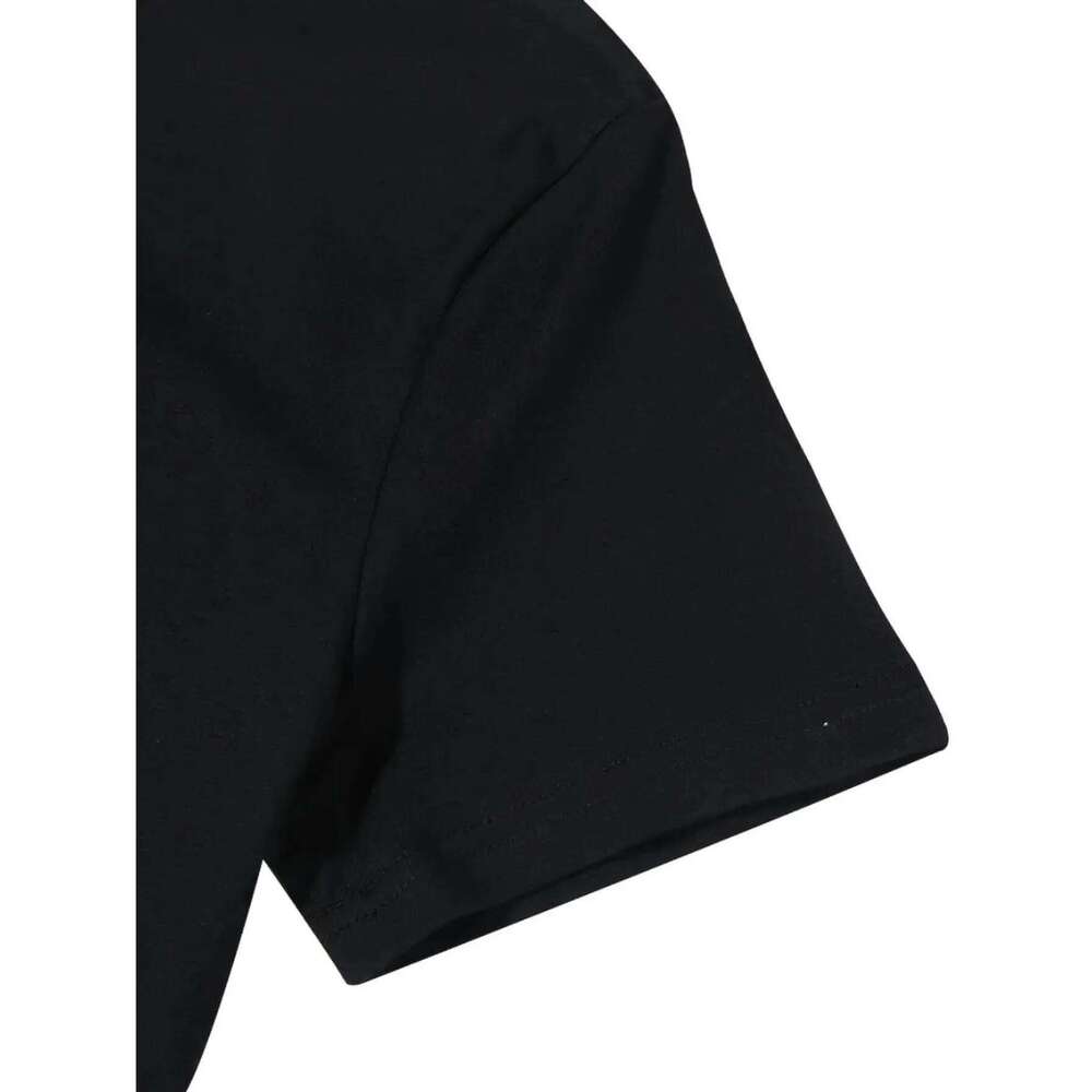 Women's Black Print Short Sleeve Crew Neck T-Shirt Casual Summer Top Classic Design for Attire Cherry T-shirt XJ260306 XJ260306