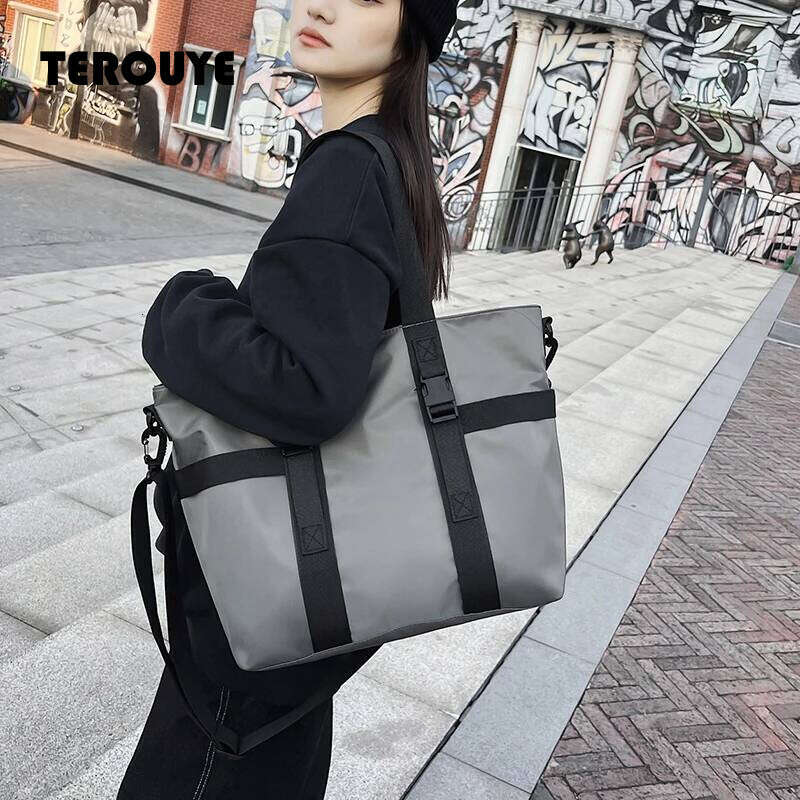 HOCODO Waterproof Travel Handbag Large Capacity Ladies Messenger Solid Color Female Crossbody Nylon Shoulder Bag Women TEROUYE
