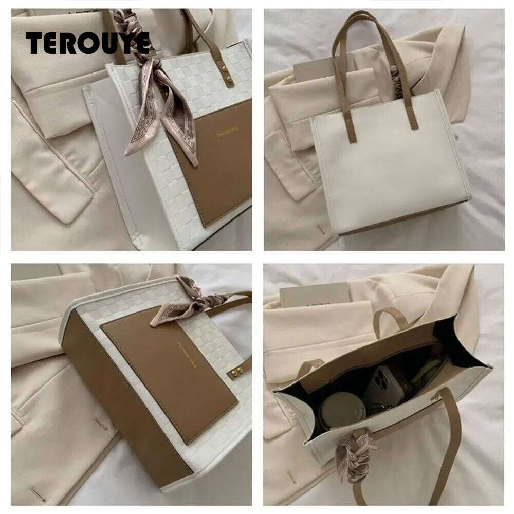 Korean Model Women's Women Luxury Tote Large Capacity Handbag Fashion Printing Shoulder Bag Trendy TEROUYE