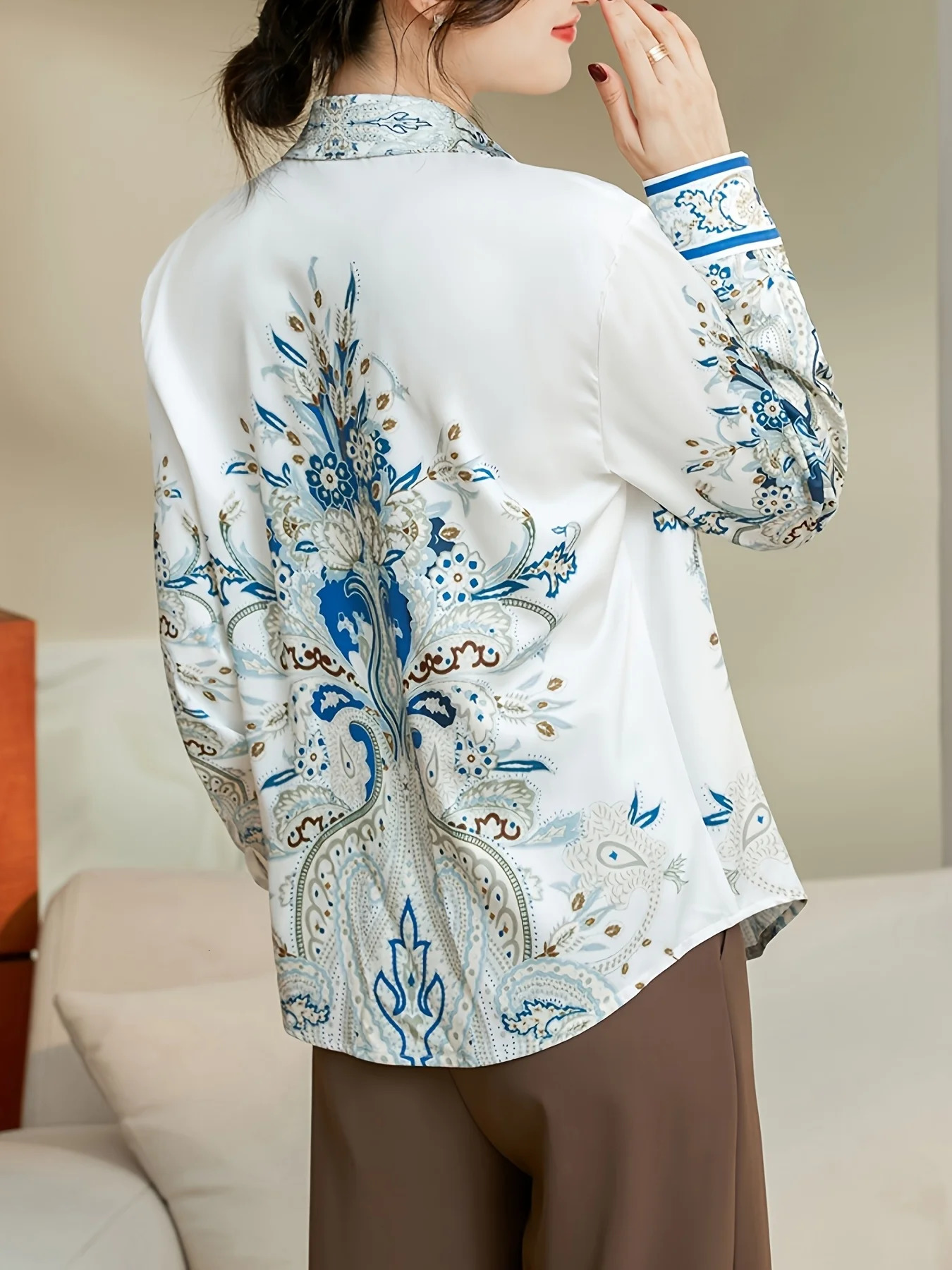 Fashion Women Blouses elegant ladies shirts Tops Blusas Mujer 260228