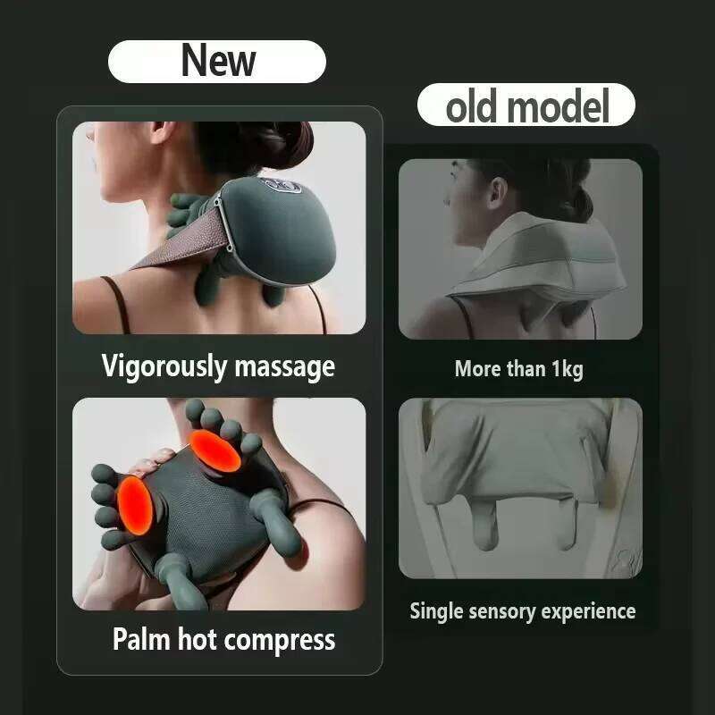 New Electric Shoulder Neck Back Massager 4D Palm-Style Deep Tissue Massage Relieves Pain and Relaxes Muscles 26Y0307