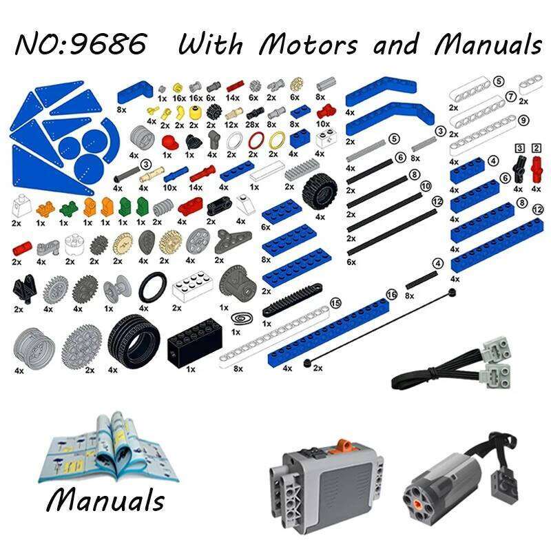 STEM Education Children School Building Block Toys 9686 Sets High-Tech MOC Robot Technical Compatible LegOe 2.0 Robotics Brick C260306