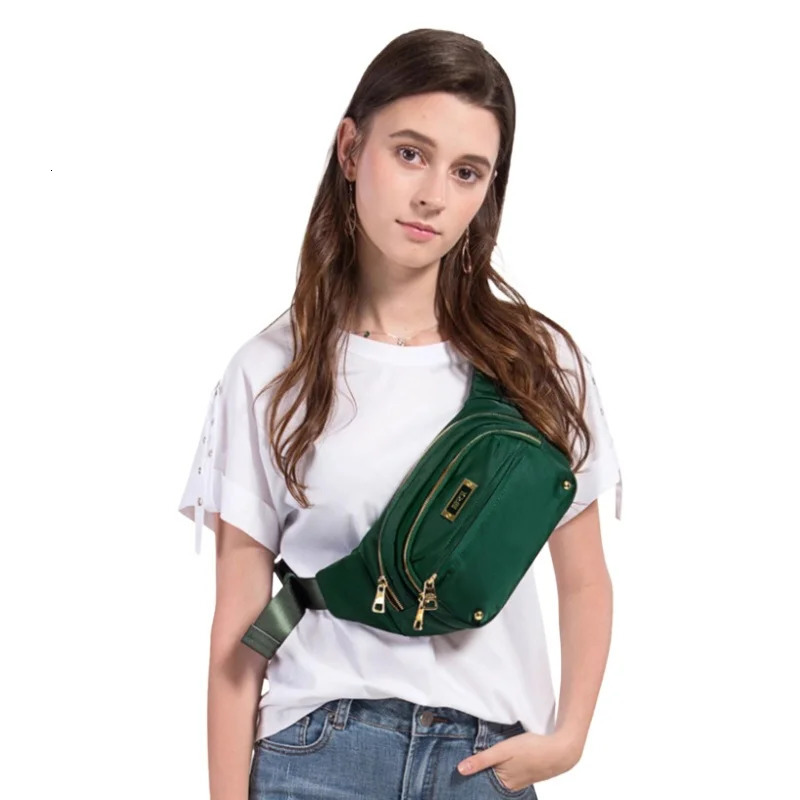 EPOL Womens MultiLayer Sports Waist Bag Nylon Waterproof Canvas Oxford Fabric Features Metal Zipper n 600603 260228