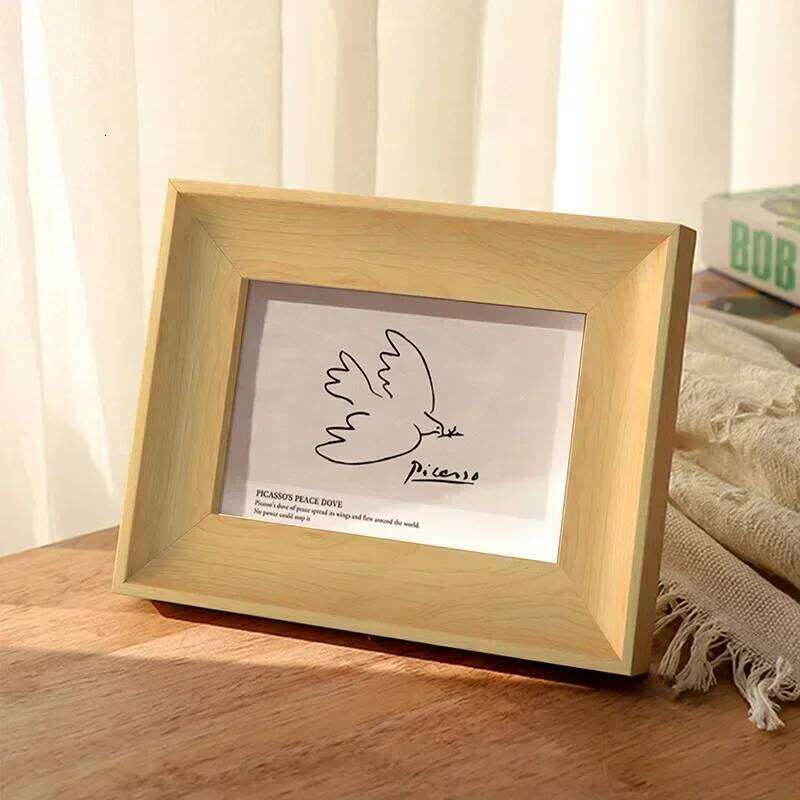 Picture Frame Elegant Vintage Ornate Design With Plexiglass For Wall Tabletop Display Rustic Distressed Wood Grain Decor H260306