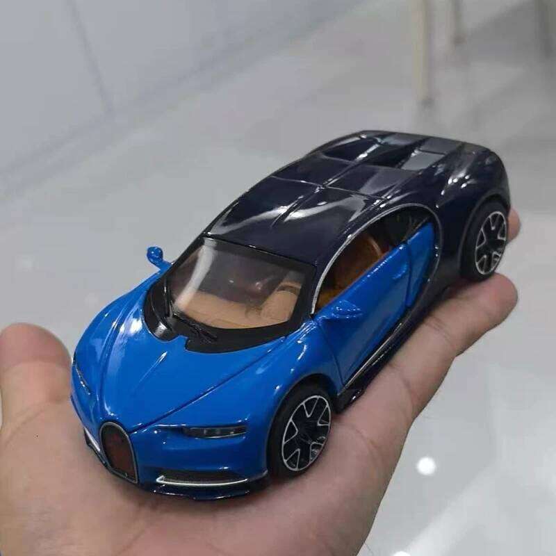 1:32 Bugatti Chiron Sports Metal Alloy Diecasts & Toy Vehicles Car Sound and Light Model For Children Z260306