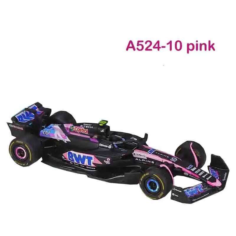 Bburago 1:43 Alpine F1 Team A524 2024 #10 Pierre Gasly #31 Esteban Ocon Alloy Car Die Cast Model Toy Collectible competition Z260306