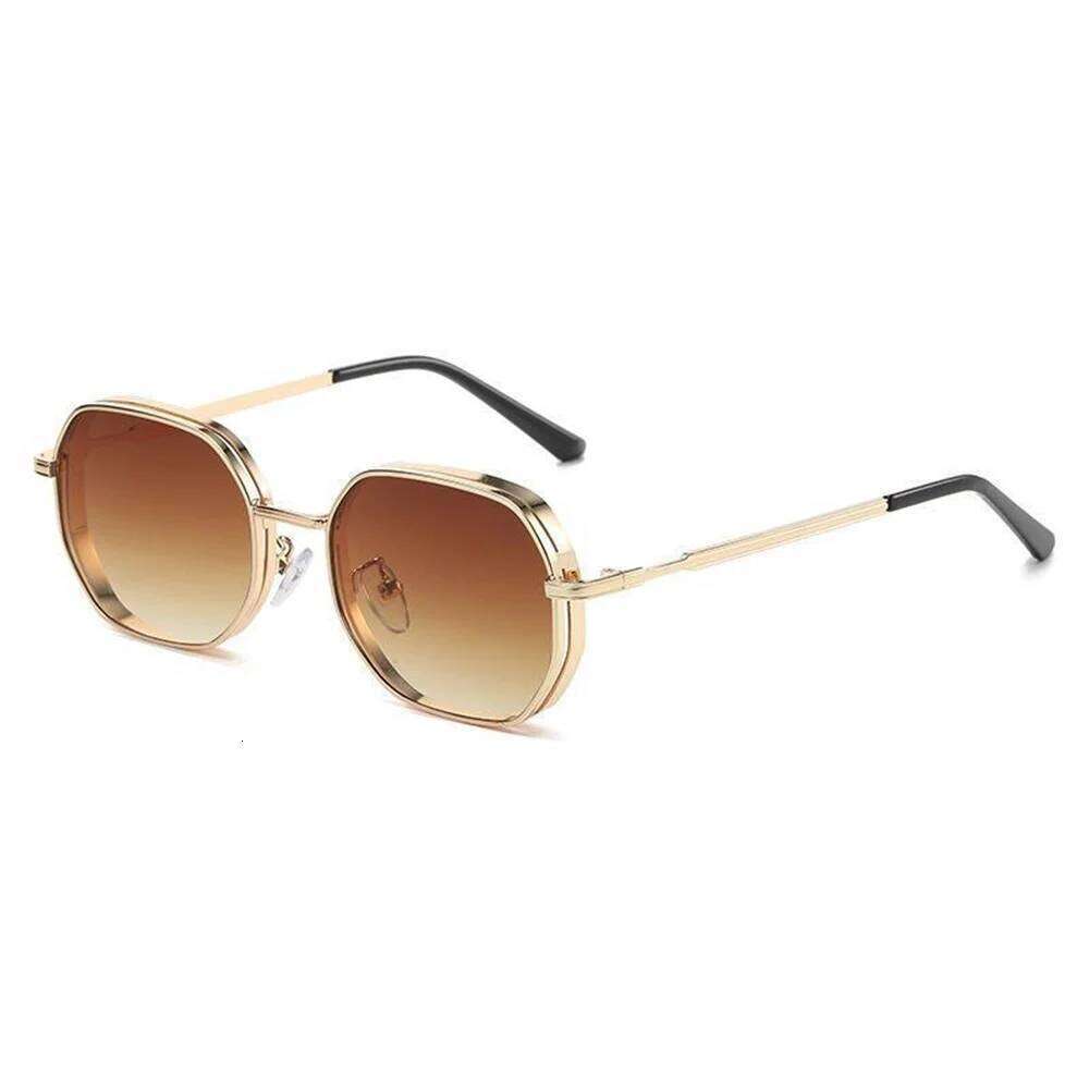 KLASSNUM Fashion Rectangular Sunglasses Women New Metal SunGlasses Classic Minimalist Men Eyeglasses Sun Protection Oculos UV400 26Y0302