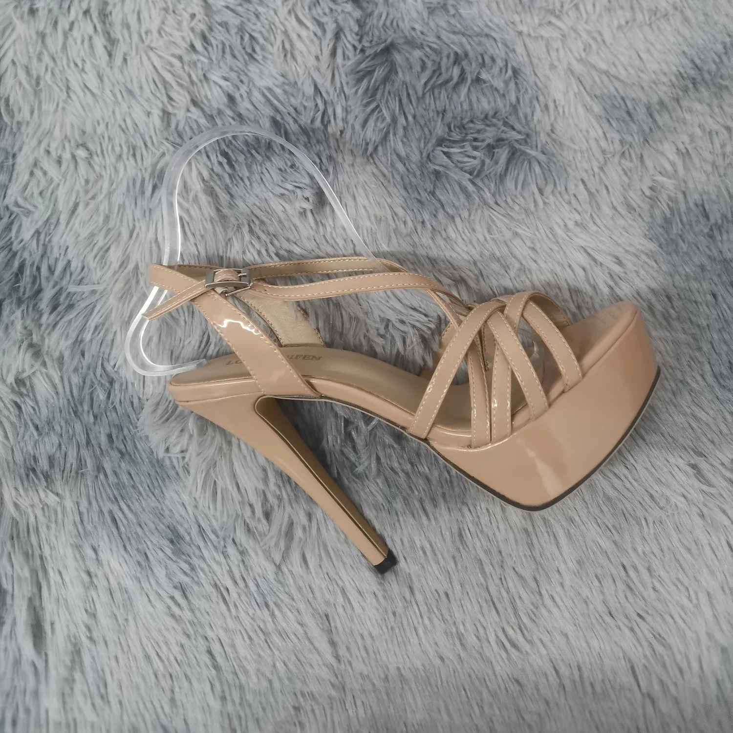 Women Sandals 14CM Super Sexy Platform High Heels Ankle Strap Sandals Open Toe Sanke Gladiator Party Dress Wedding Shoes 260306