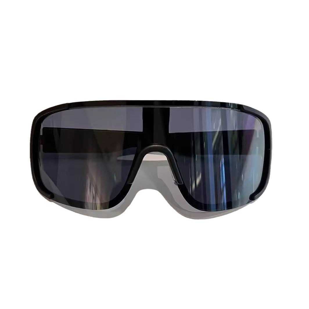 Matte black mercury large-frame outdoor cycling glasses windproof mountaineering and skiing goggles UV protection unisex protective sunglasses S260304