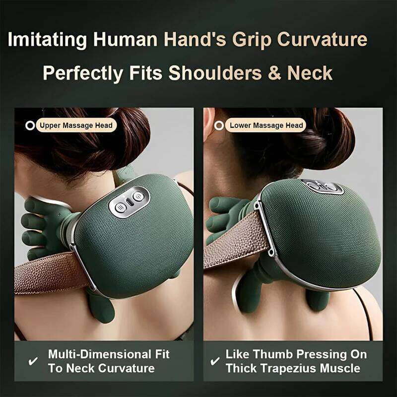 2025 Bionic Shoulder N7 Kneading Massager Shawl 3-Level Modes Neck Cervical Waist Leg Body Muscles Massage Pillow 26Y0307