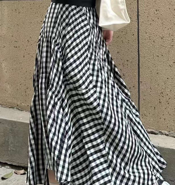 2026 Spring and Summer New High Waist Irregular pleated Skirt Multi functional Women's Skirt