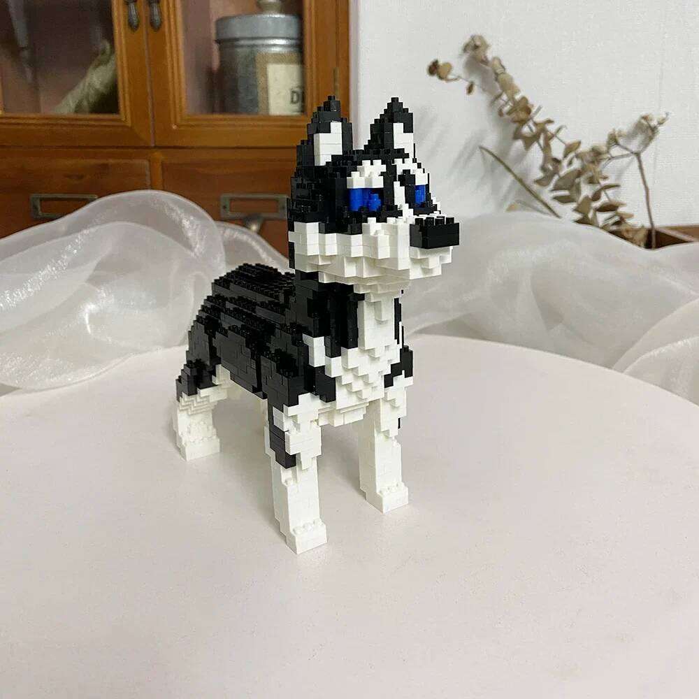 Dog Model Mini Building Block Toys Set for Kid Boy Girls Adult Beginner Teddy Hughes Corgi Collie Pet Style Bricks C260306