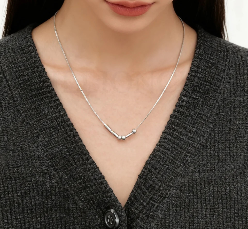 316L Stainless Steel Morse Code Necklace DIY Custom Name Hypoallergenic Tarnish Resistant Creative Mystery Gift 260302