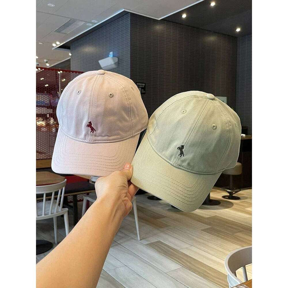 Men's women's embroidered soft-top baseball Women's pure cotton four-season caps Spring and Autumn Y260304