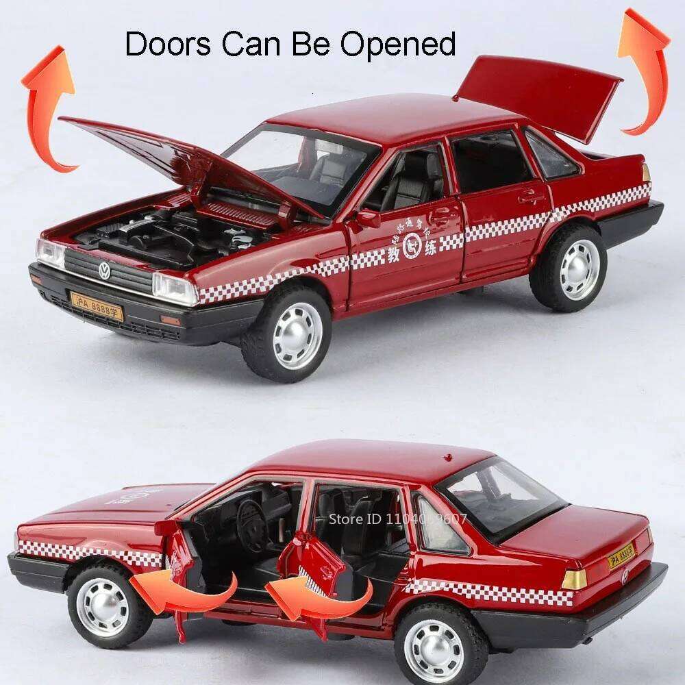 1:32 SANTANA GR86 Toys Car Alloy Diecast Model Doors Opened with Sound Light Pull Back Miniature Models Vehices Hobby Collecting Z260306