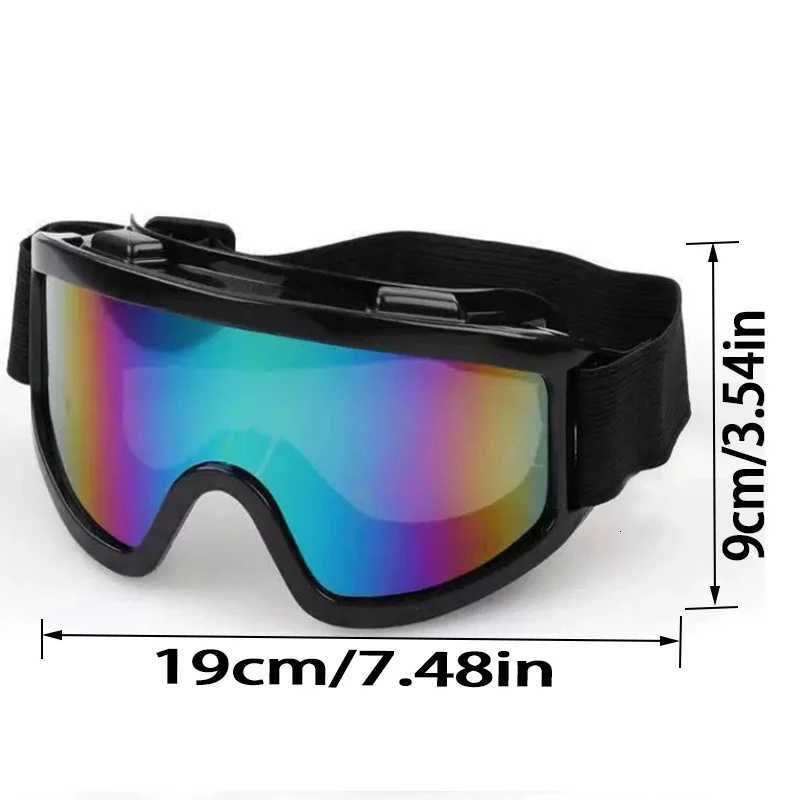 1/2/3pcs Motorcycle goggles off-road beach bike goggles TPU frame scratch resistant ski goggles and PC colored safety lenses S260304