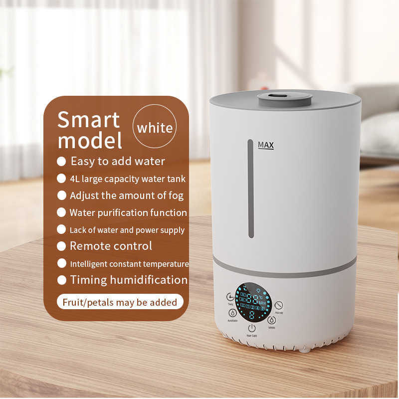 New 4L humidifier with cool and warm mist desktop model for home use ultrasonic atomization humidifier H260307