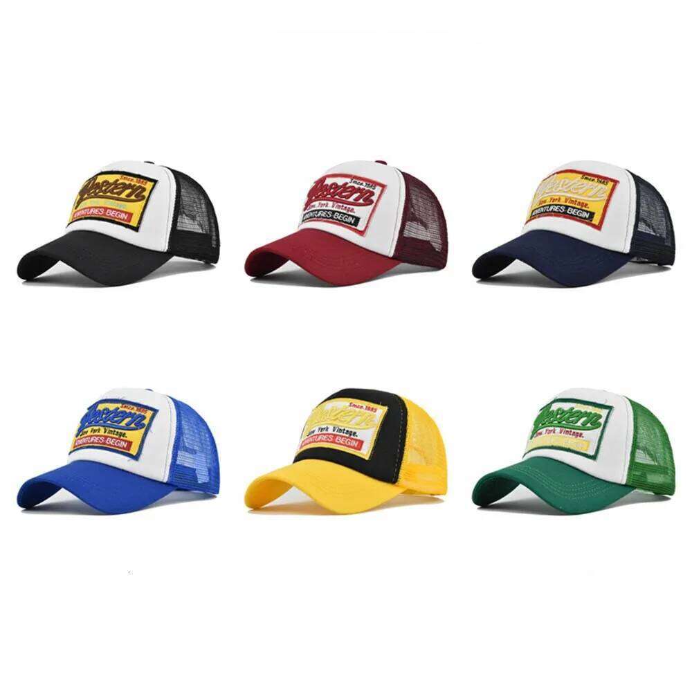 western Embroidered Stereoscopic embroidered baseball hat Mesh cap 1985 curved sunhat Y260304