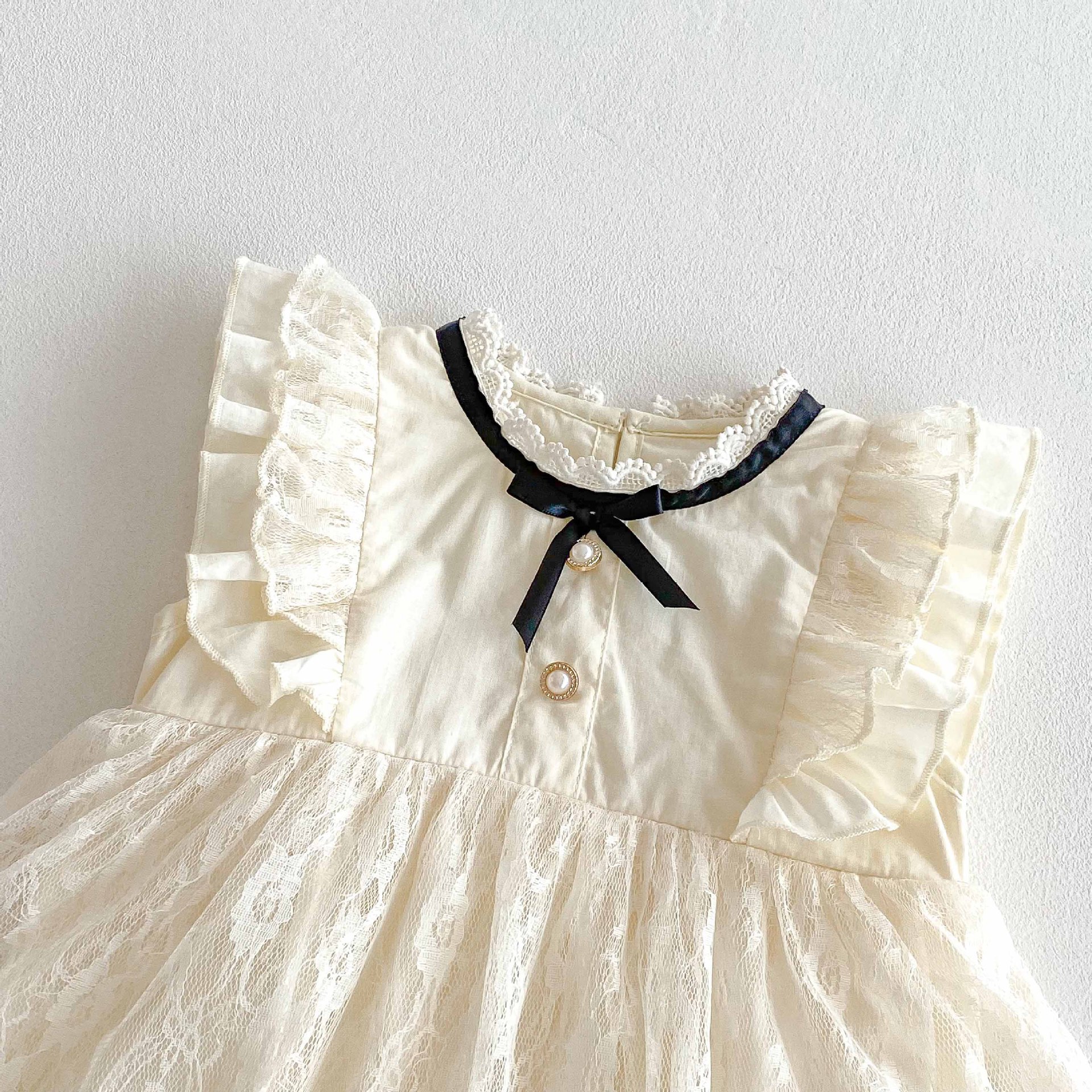 Summer newborn jumpsuit sweet short sleeved clothes full moon baby romper