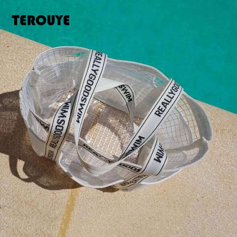 Large Capacity Surf Dry Wet Separated Swim Bags Multi-Pocket Travel Toiletries Storage Portable Net Waterproof Beach Bag TEROUYE