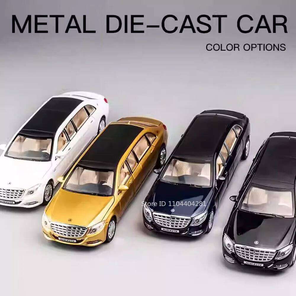 1:32 Maybachs S650 GLE63S Toys Miniature Cars Diecast Model 6 Doors Opened Sound Light Pull Back Vehices Friend's Birthday Gifts Z260306