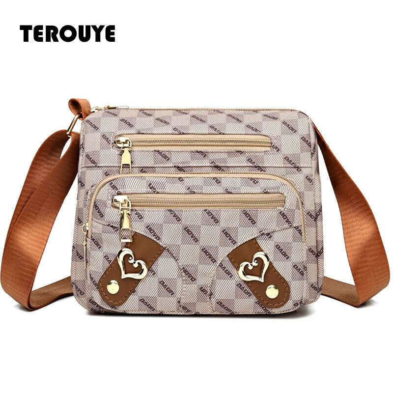 New Style Women's - Casual Shoulder Bag Made Of PU Leather With Patchwork Design Adjustable Strap Stylish And Simple Style TEROUYE